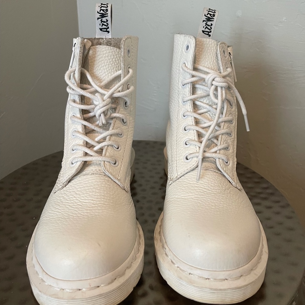 COPY - All white Dr. Martins